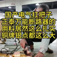 没想到国产电气的扛把子正泰万能式断路器用料居然这么扎实银点和铜牌都这么大