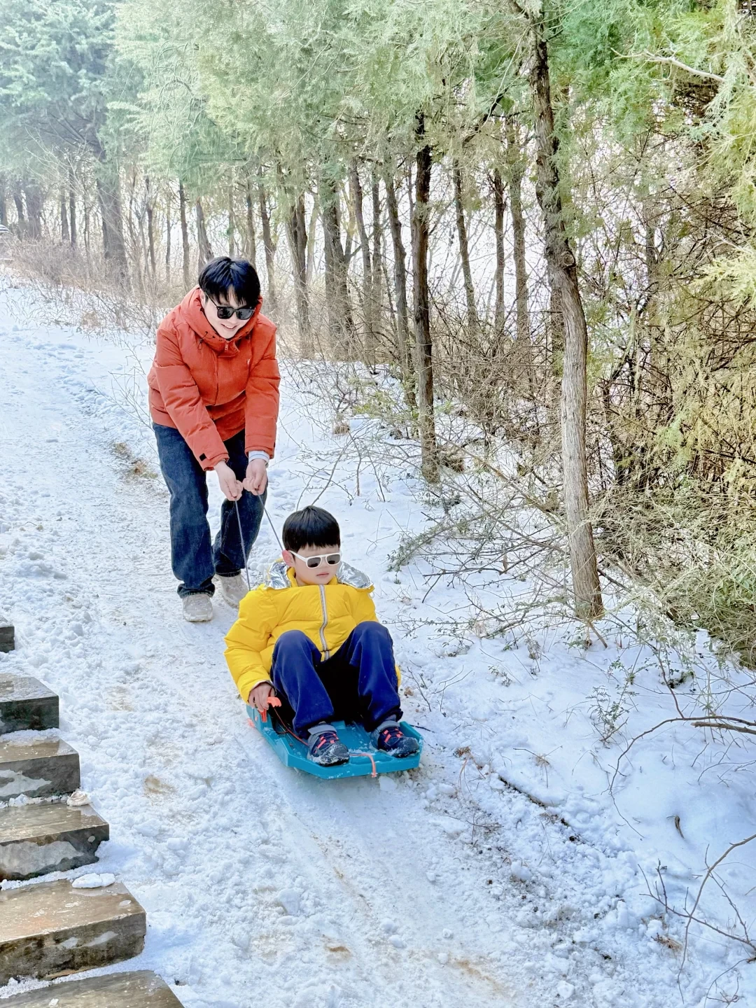西安1h!带娃承包整片雪山🏔️娃玩到不想走!