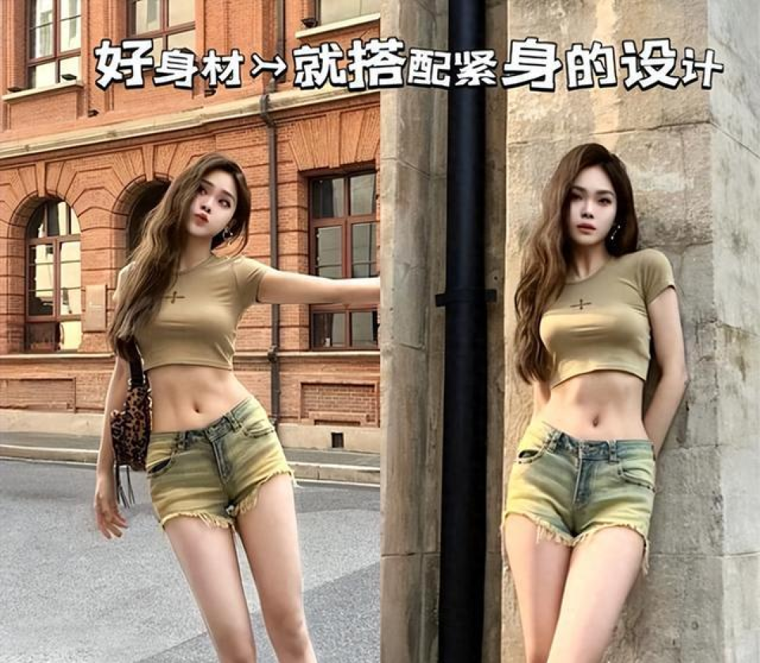 被杭州街拍惊艳了!满大街都是“吊带+短裤”,高级时髦显腿长
