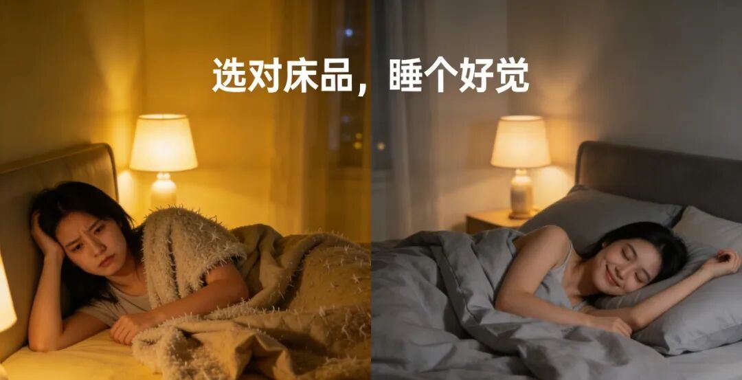 选对床品四件套,每天多睡1小时