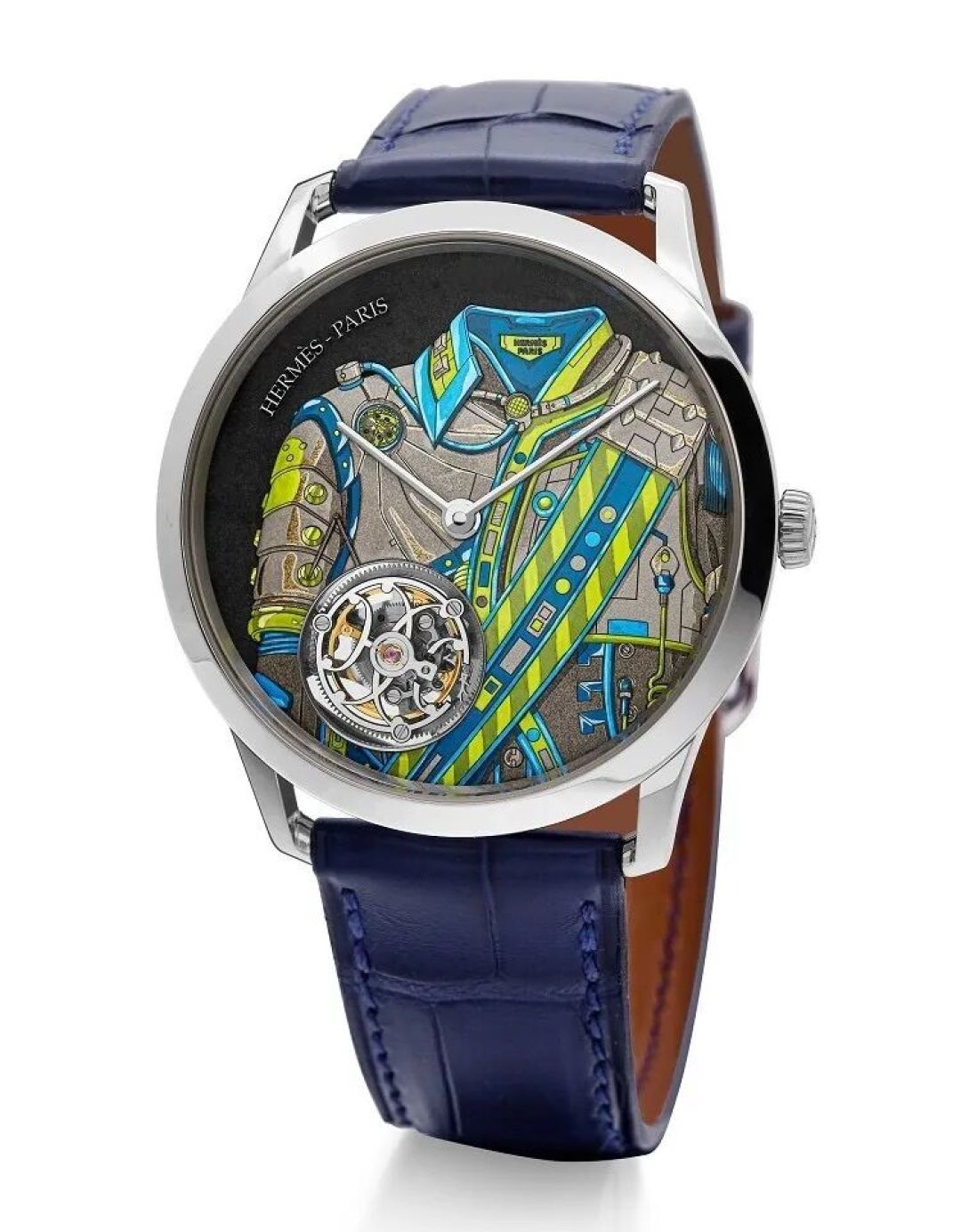 Hermès 爱马仕腕表新作欣赏|Slim d’Hermès Néo Brandebourgs 陀飞轮腕表