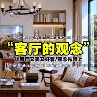 想让客厅又美又好用？先改变一个观念。 别为“客人”装修，要为“自己”生活。抛弃笨重茶几三件套，用灵活家具组合和分层灯光，打造真正属于你的家庭核心区。#客厅 #客厅软装 #客厅布置 #客厅设计 #软装搭配