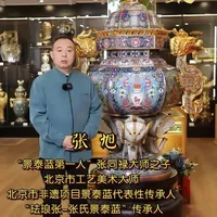 张同禄大师经典作品（一） 《六合福禧》龙韵炉
传奇珐琅张 一门四大师
#珐琅张 #文化 #非遗 #景泰蓝