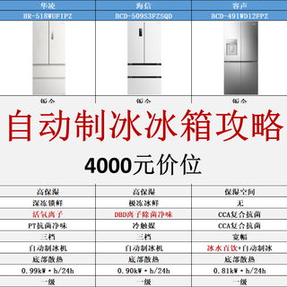 4000元自动制冰冰箱选购全攻略,这3款才是真正的“平替之王”!