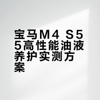 宝马M4 S55机皇保养，高性能油品方案