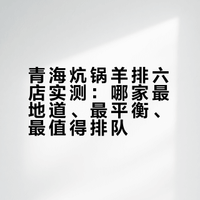 青海美食硬核测评:全网爆火的炕锅羊排,到底哪家最好吃?