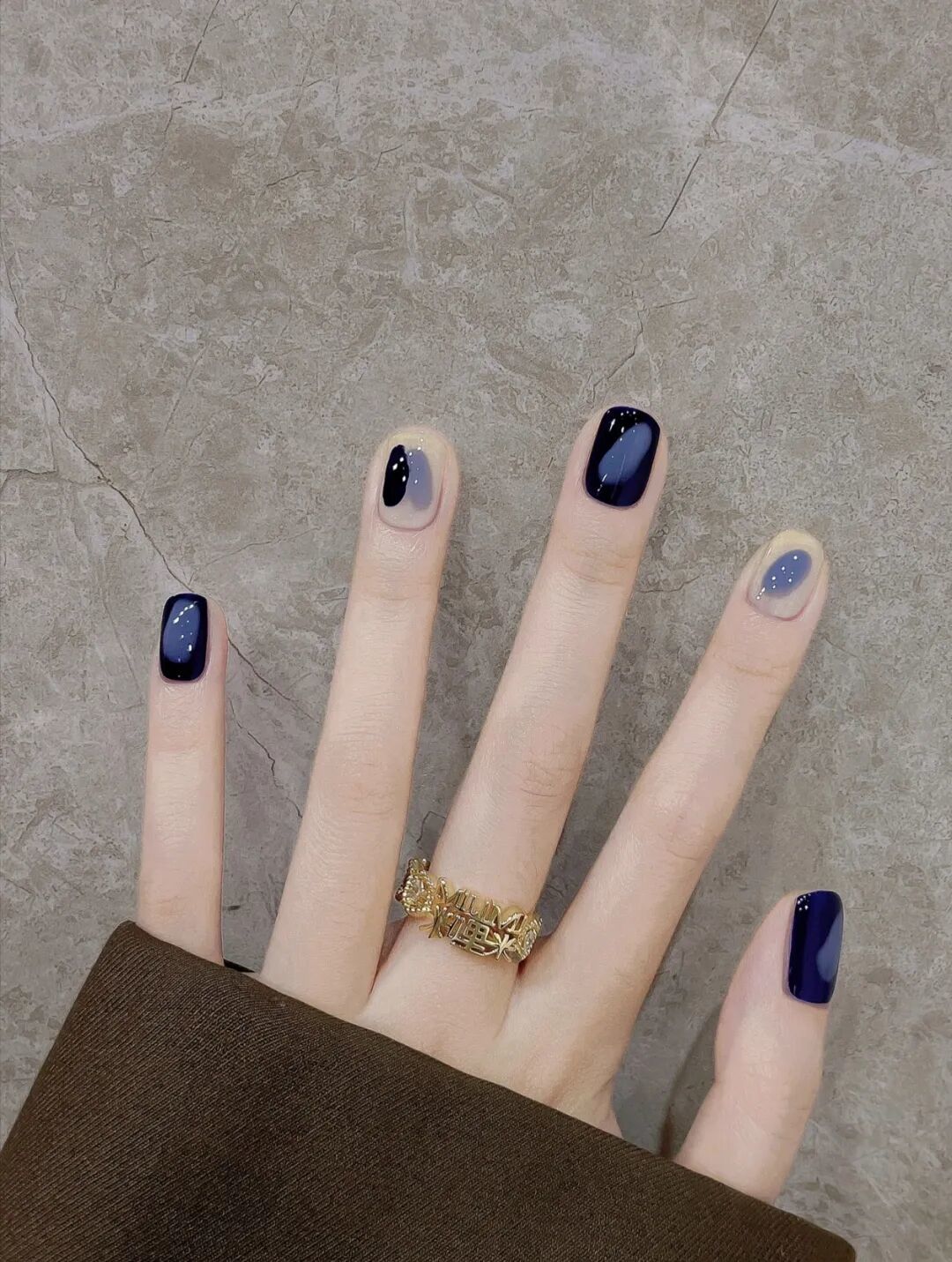 𝓈𝒽𝒶𝓇ℯ美甲|克莱因蓝渐变教程