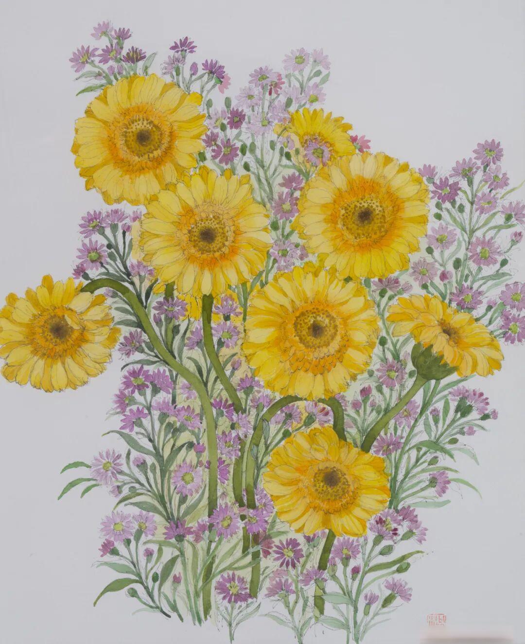 作品欣赏 | 繁花似锦 芳华永驻——全国水彩·粉画花卉艺术名家邀请展（二）