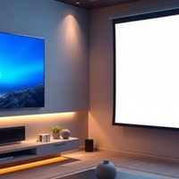 小户型客厅投影仪vs电视机，实测推荐 租房党闭眼入不踩坑