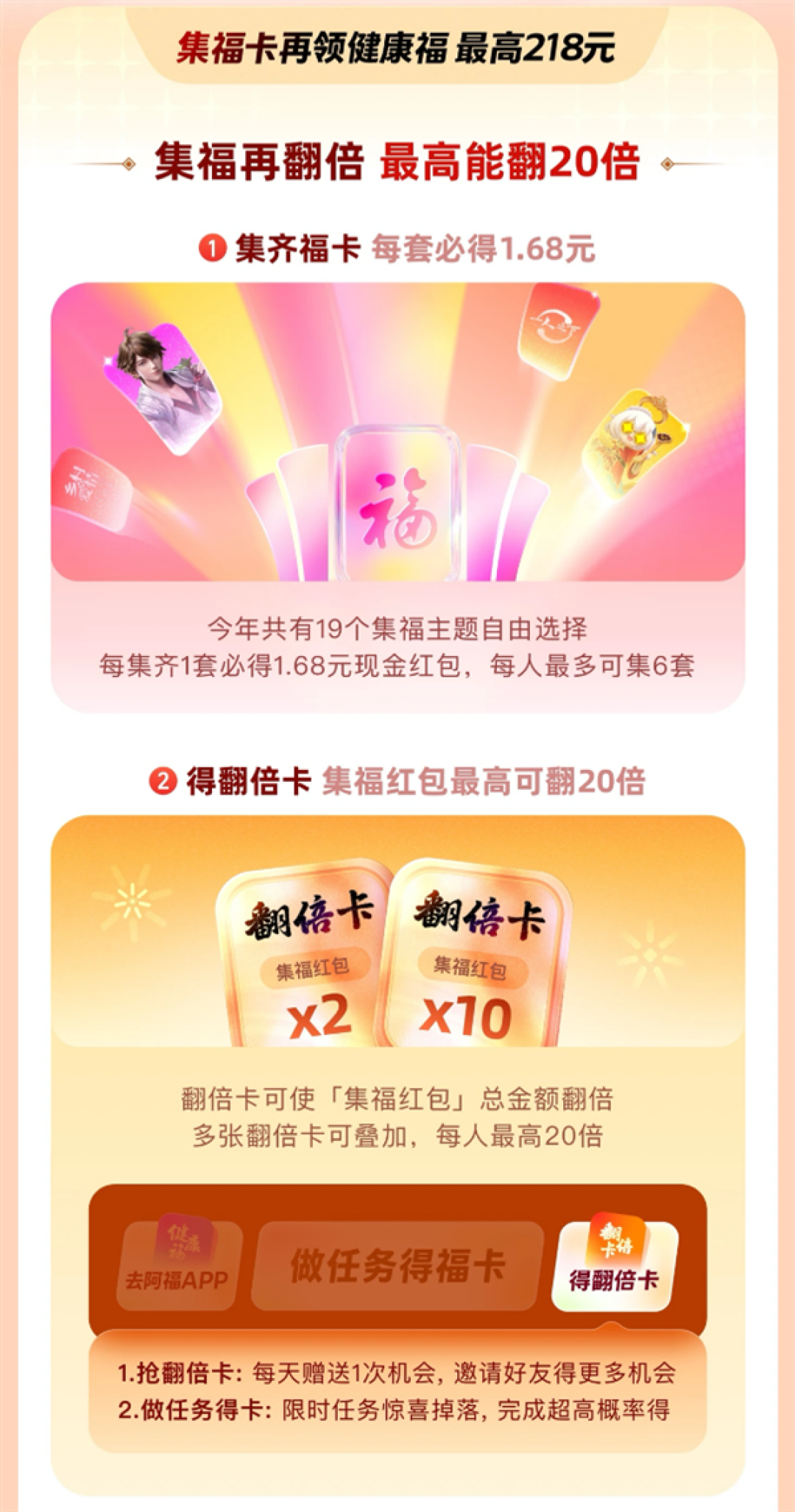几亿人参与的大项目!支付宝2026年集福开启:最高可得218元、首次增加健康福