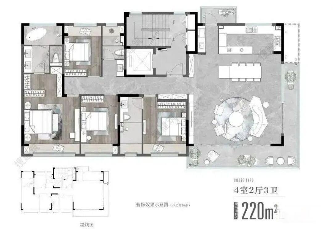 高端产品 | 一层一户:200-300㎡大平层