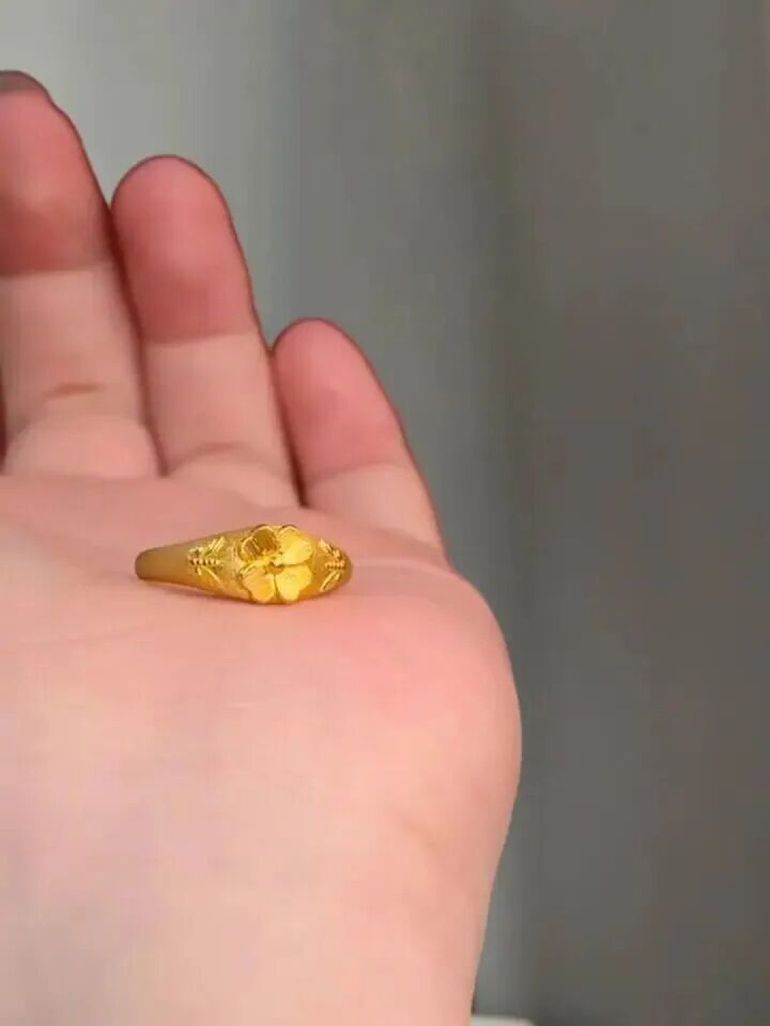 复古黄金印章戒指 文艺青年的心头好