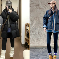 今冬不兴露脚踝了，满街都在穿的“棉服+无痕裤”，洋气显高还保暖！