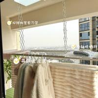 小户型开放式阳台的电动晾衣架 好实用👍