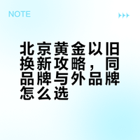 黄金以旧换新哪家强❓北京各大品牌政策整理