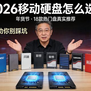 2026年2月年货节移动固态/机械硬盘选购推荐!精选18款,西数、闪迪、联想、三星、东芝等品牌!数码科技 电脑 数码 电脑配件