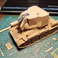 【模型测评】麦田 1/35 T-34/122 自行火炮模型素组