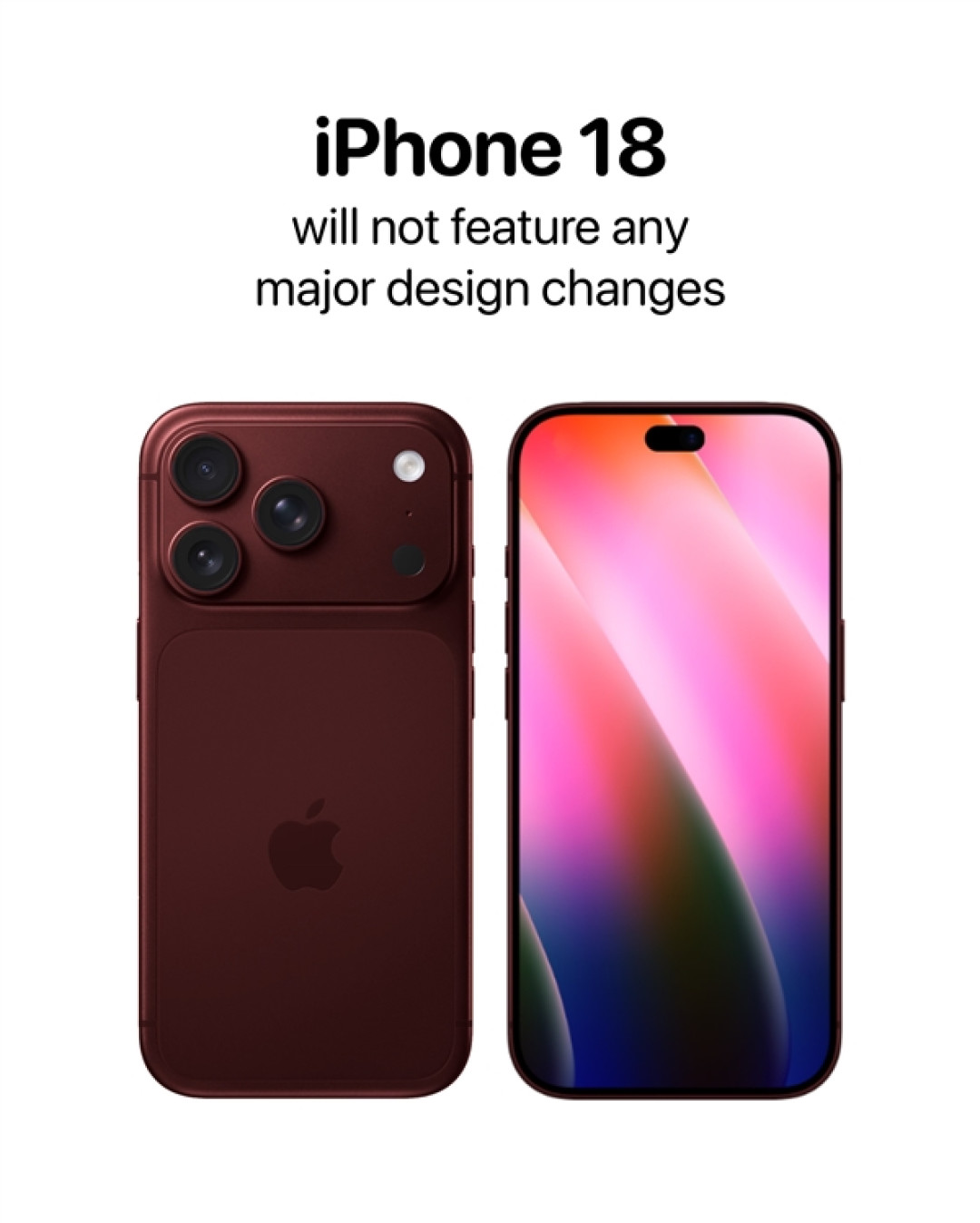 还是熟悉的味道 iPhone 18系列外观出炉:横向大矩阵镜组+小灵动岛