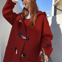 谁懂啊😭 秋冬的氛围感被这件牛角扣大衣焊在身上了！