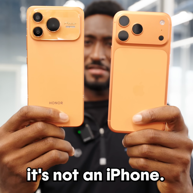 老外怒喷中国手机厂商抄袭iPhone 17 Pro 我怒了：一点都不像呀！