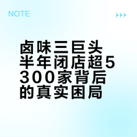 卤味三巨头半年闭店超5300家背后的真实困局