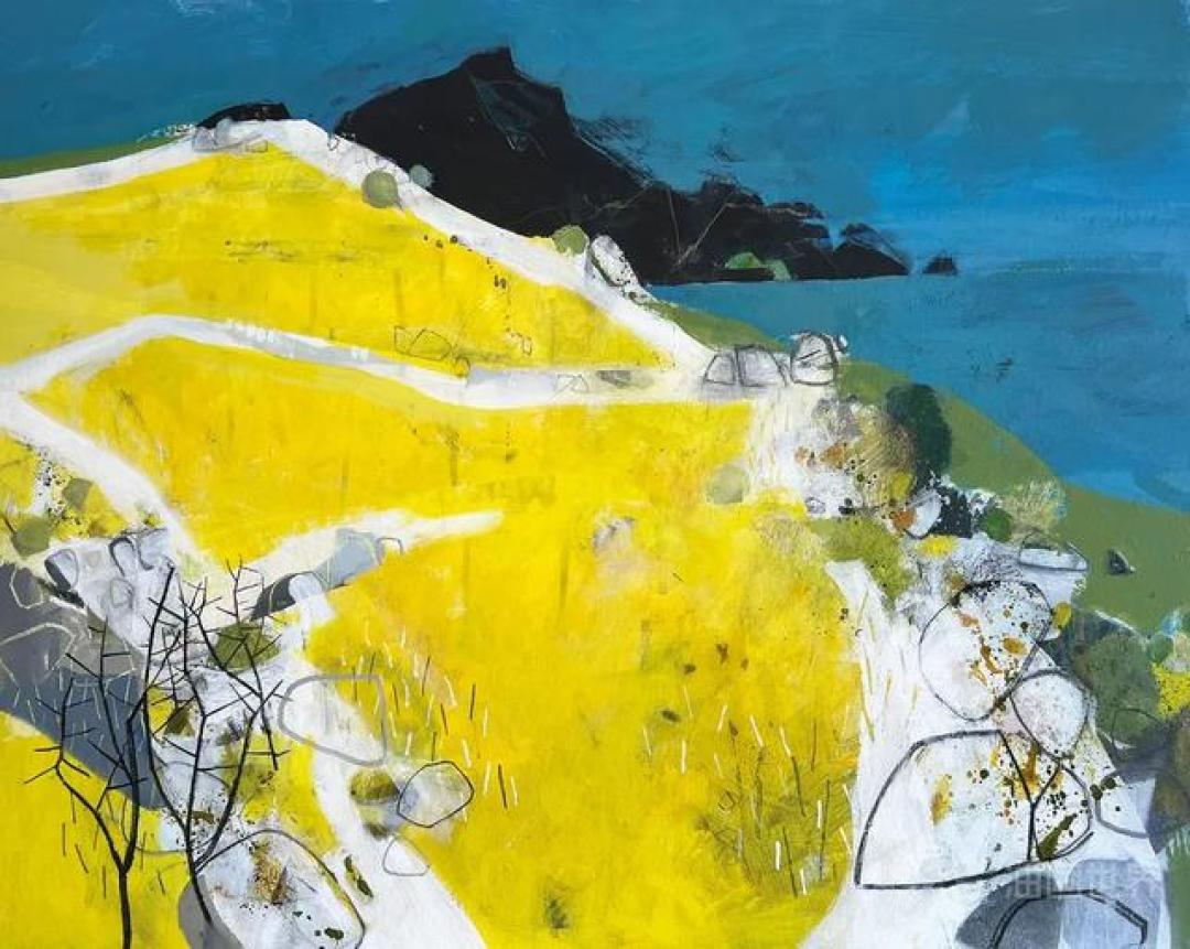 用色清新的风景画,英国画家Simon Pooley