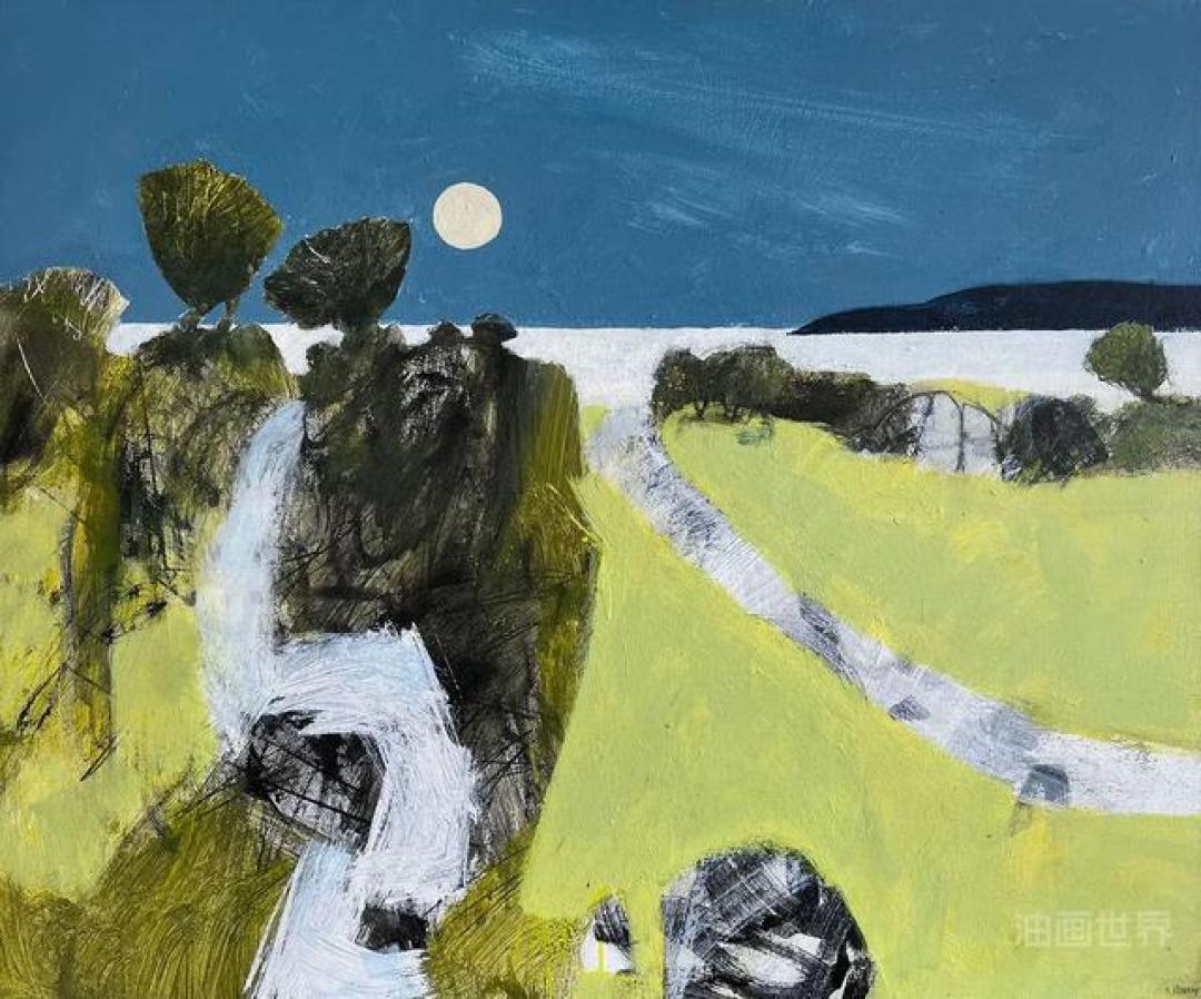 用色清新的风景画,英国画家Simon Pooley