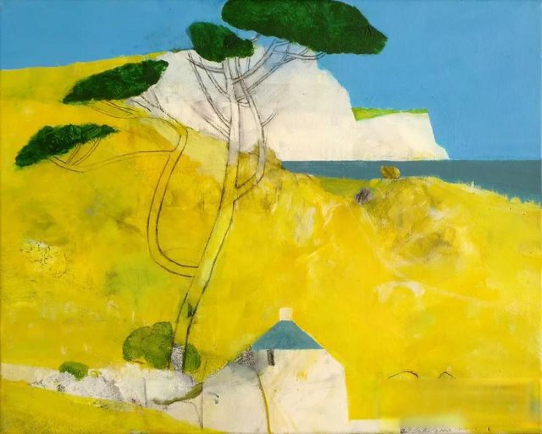 用色清新的风景画,英国画家Simon Pooley