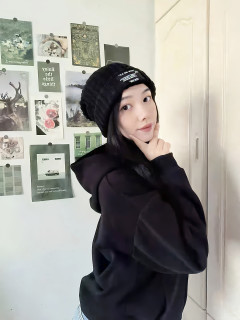 秋冬显白氛围感王炸！加绒针织帽，保暖显瘦一键拿捏✨