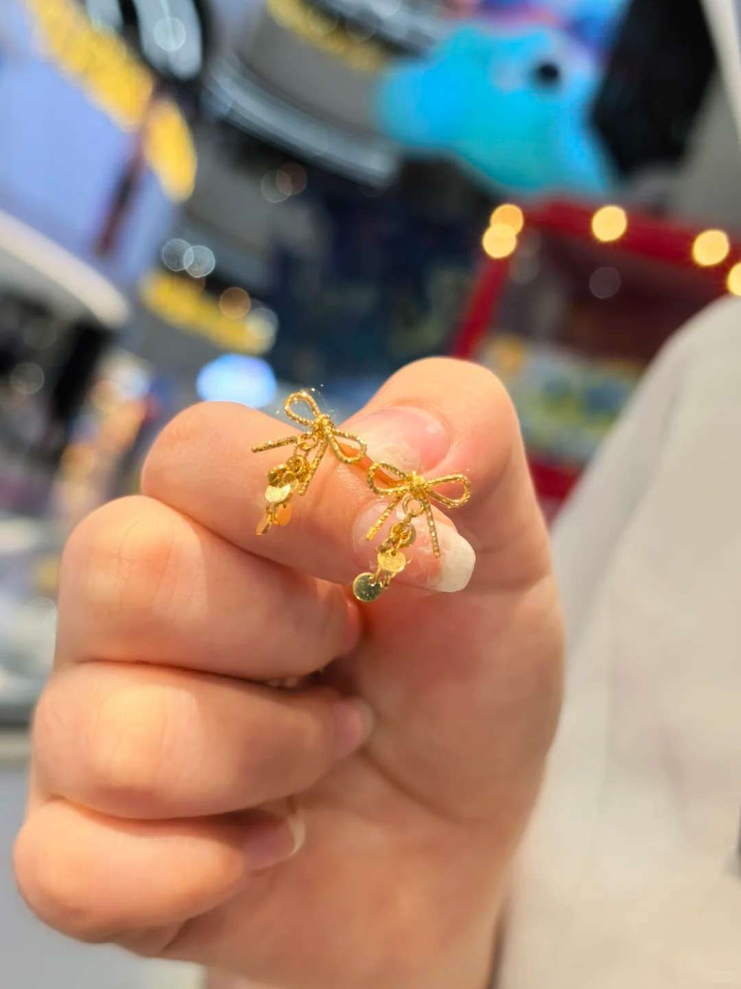 碎碎冰耳饰!!好精致的蝴蝶结