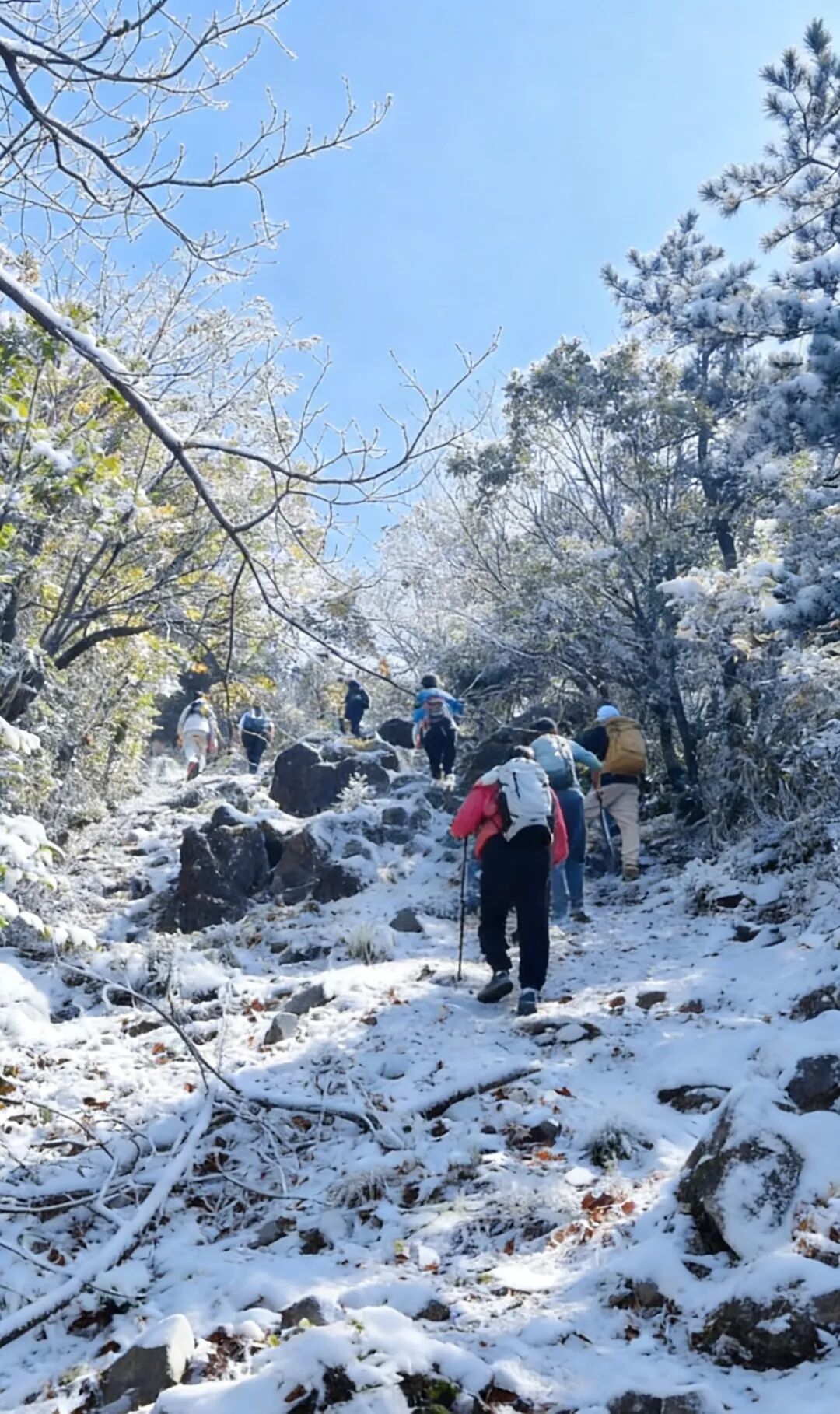 【雾凇】2月7日,送守护三件套!新昌天姥山冰雪版,登青云梯,上金银台,见金鸡台,打卡李白梦中情山!