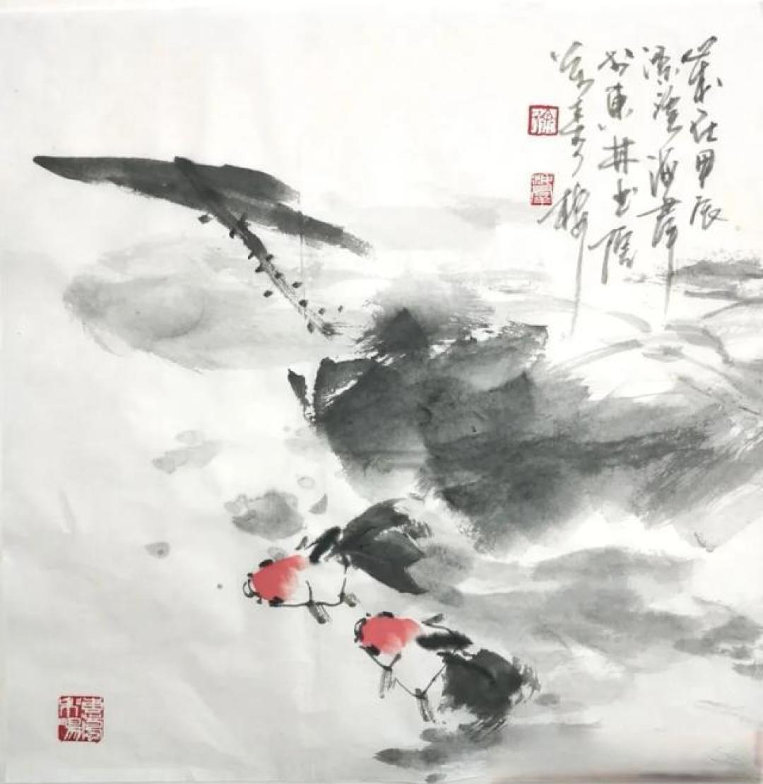以墨写意、以色点睛——徐海群的写意花鸟画