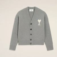 Ami Paris 男女同款灰色云朵开衫｜V领封神款✨