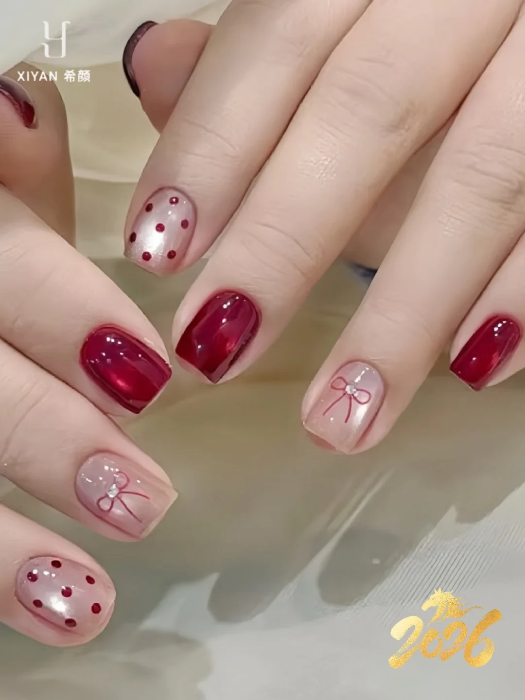 进来抄作业|Mark一些2026新年美甲💅灵感