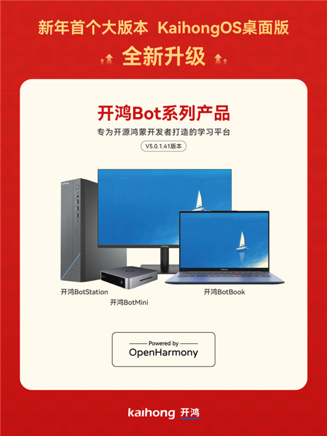 新年首个大版本来了！深开鸿KaihongOS桌面版5.0.1.41升级发布