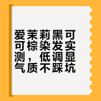 黑可可棕，体制内发色天花板