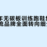 2025年无碳板训练跑鞋集中上市，主流品牌全面转向细分场景布局