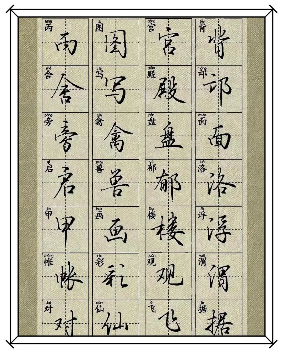 行书《千字文》单字精讲！这字骨力藏锋，硬笔也能写出毛笔的韵味