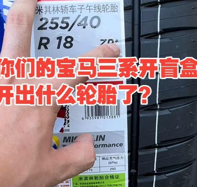 你们的宝马三系开盲盒开出什么轮胎了？