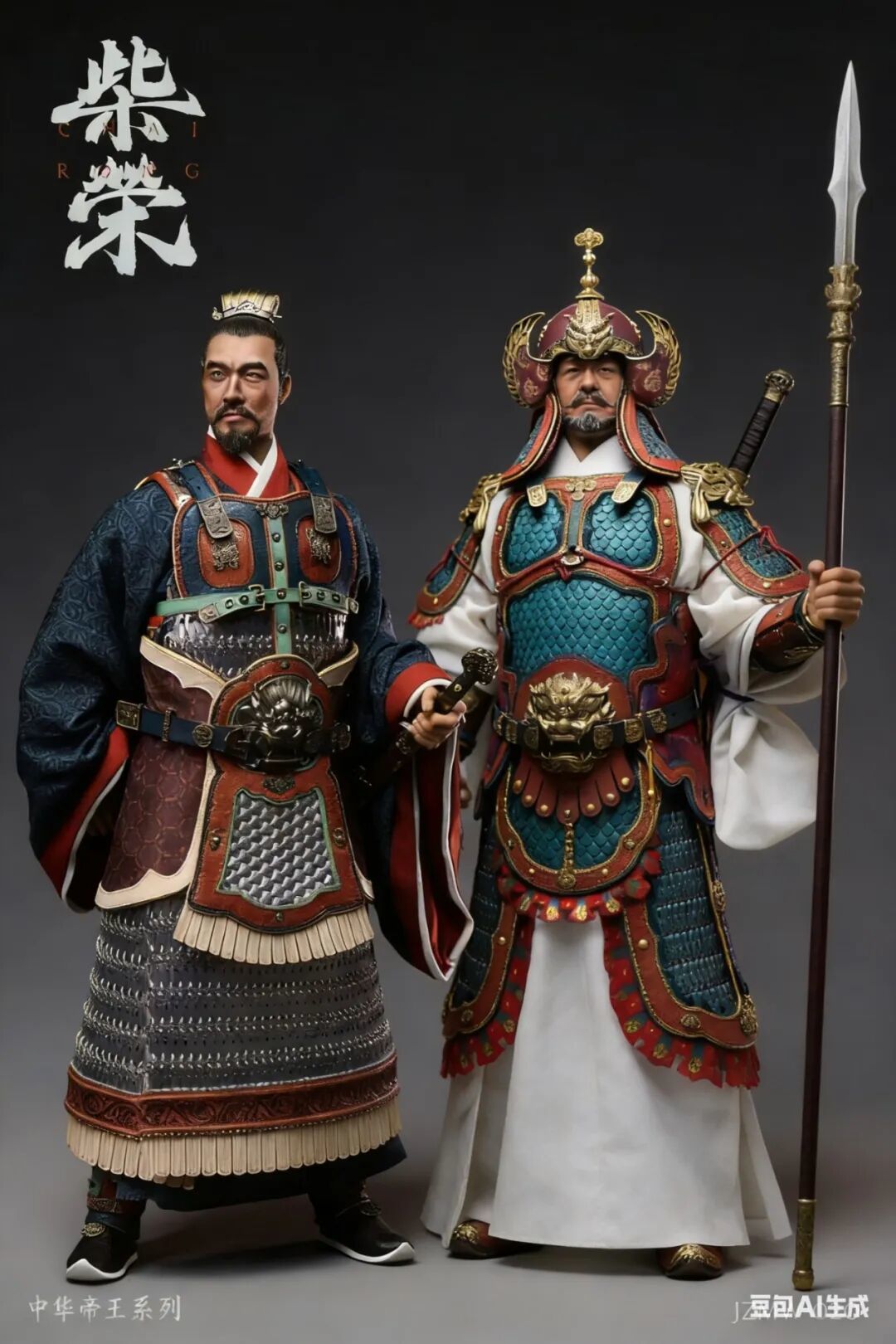 胶宗模玩×龙渊阁推出1/6中华帝王系列「柴荣」可动人偶