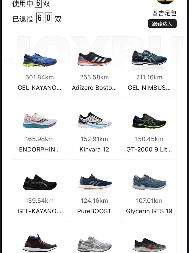 跑步六年跑鞋总结