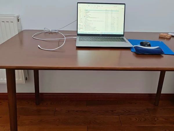 全实木书桌电脑桌家用靠墙大长桌子