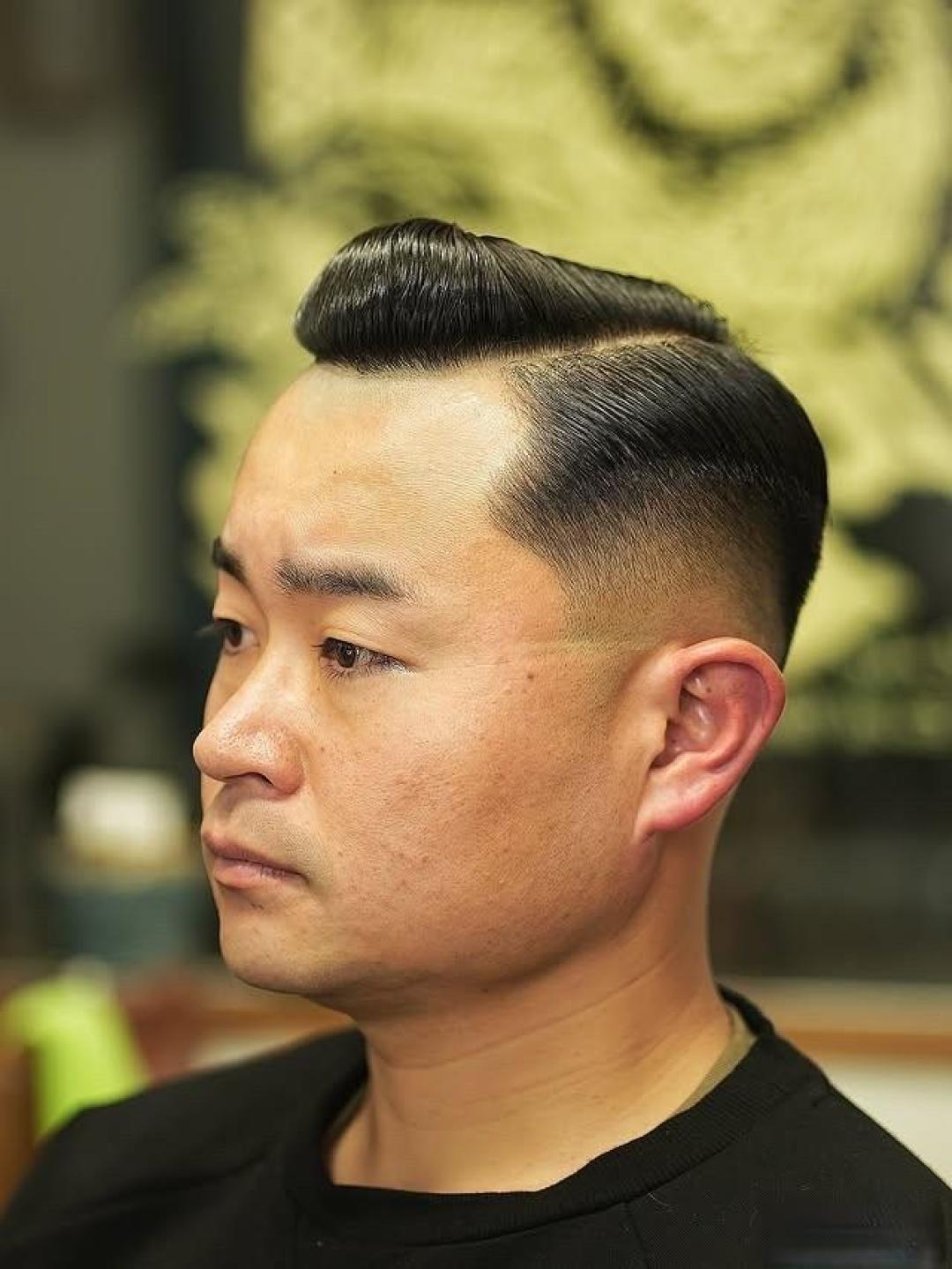 美式复古渐变短发:硬朗线条里的复古与个性狂欢