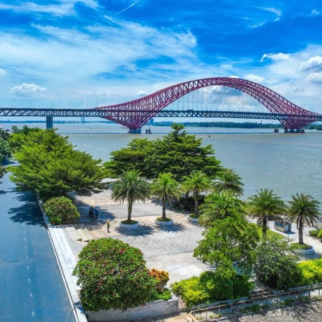 骑友约起!南沙滨海大道堤顶路骑行道贯通!