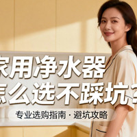 家用净水器怎么选不踩坑？实测3款热销机型，新手闭眼入