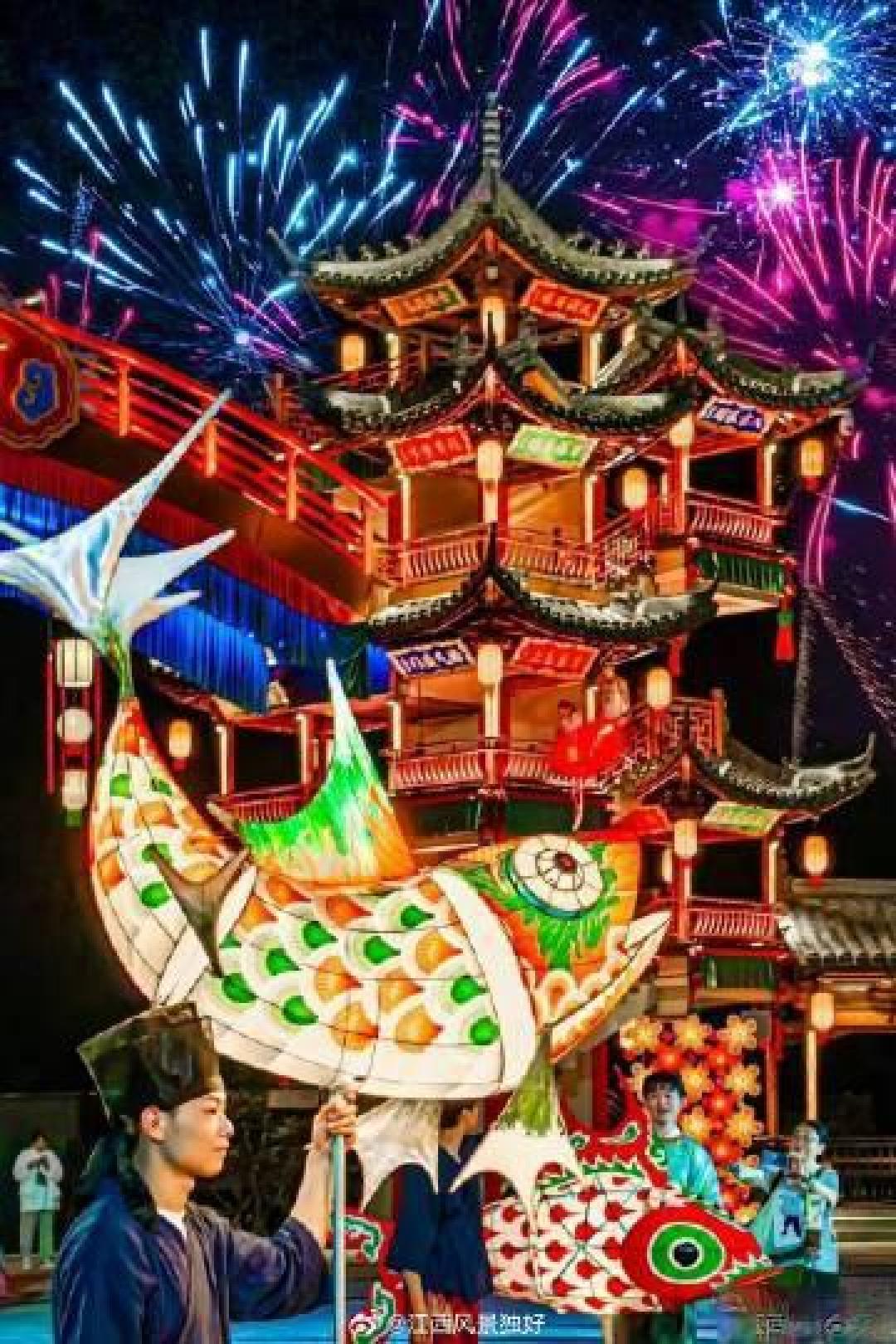 上饶把火树银花照进现实,这才是春节年味的天花板!