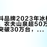 头部饮料品牌2023年冰柜投放量激增，农夫山泉超50万台、元气森林突破30万台，冰柜成终端争夺核心阵地