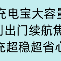 2026充电宝大容量快充 告别出门续航焦虑 快充超稳超省心！