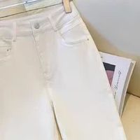 米白色阔腿裤，多风格搭配，新年美美哒！