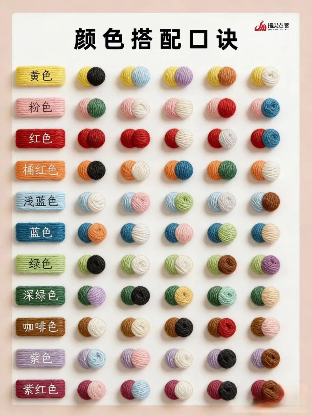 【钩织图解】毛线配色技巧